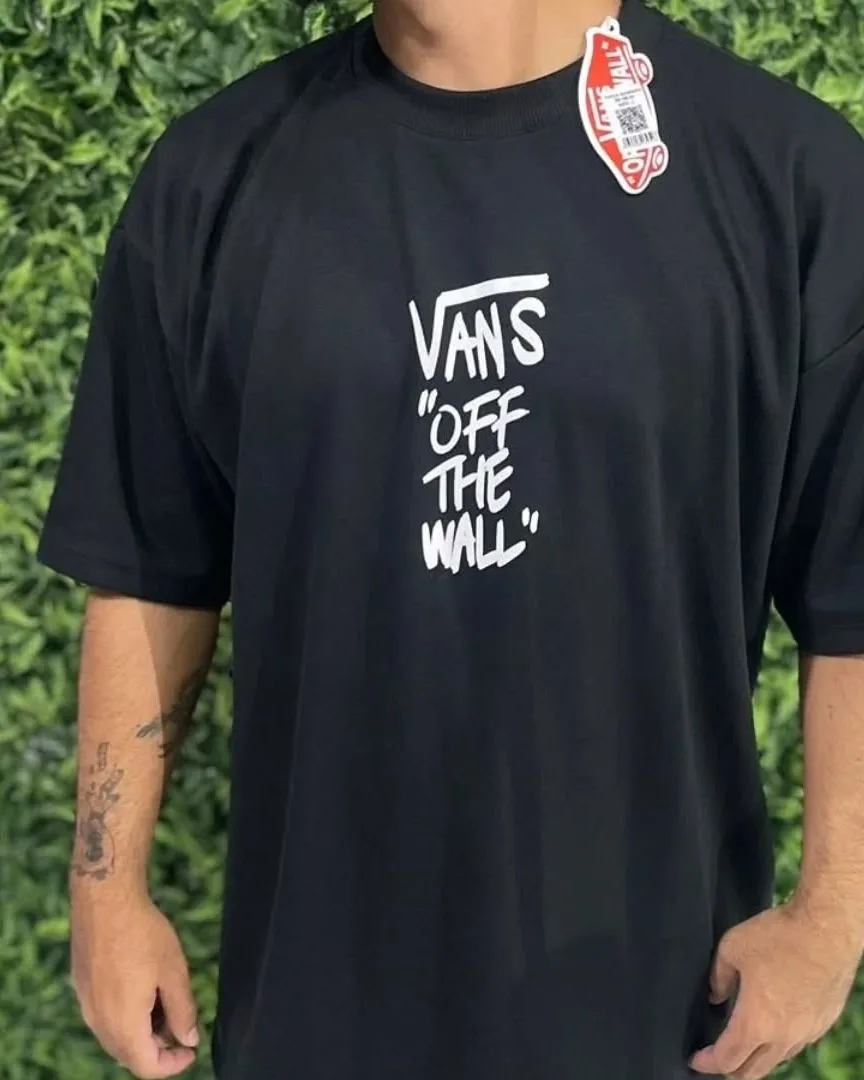 Camiseta Vans Off The Wall preta